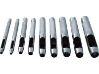 Set of 9 leather punches 2.5-10mm, Extol Premium