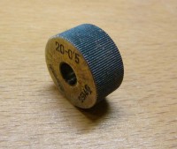 Knurling wheel dia. 20mm straight 0.5 , CSN 227150