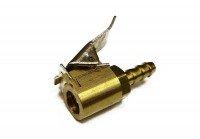 End piece for filler straight with safety segment, 8mm, gold