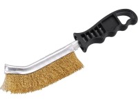 Single-row brass hand brush - coated