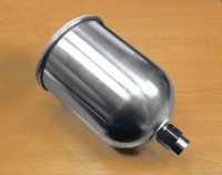 Aluminum spare container for large HVLP spray gun 600ml, metal