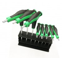 Set of TORX T9-T40 T-keys in a stand