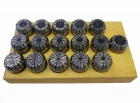 Set of collets ER25 - 1-16mm(16pcs), accuracy 0.005mm, DIN6499B UP