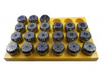 Collet set ER40 - 3-26mm (24pcs) , accuracy 0.015mm , DIN6499B